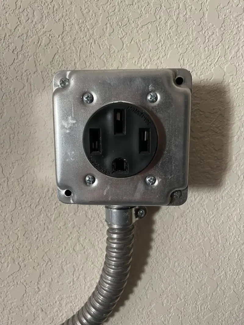NEMA 14-50 outlet installed for Electrical Panel Upgrade in Fairway